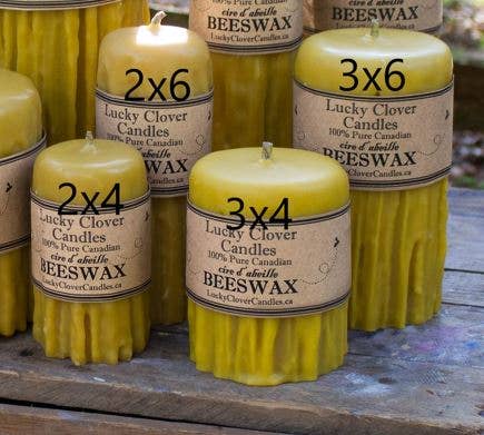 3x6 Dripped Pillars by Lucky Clover Candles