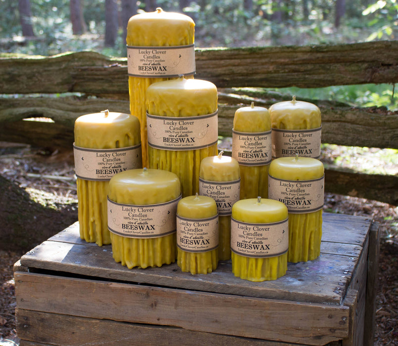 3x6 Dripped Pillars by Lucky Clover Candles